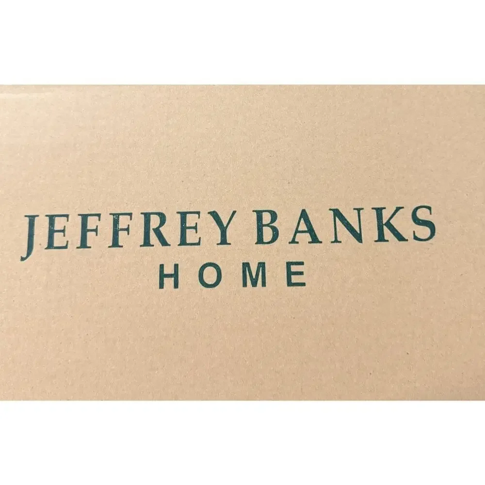 Vintage Jeffrey Banks Home Ornaments Set of 8 Large Plaid Glass Ornaments w/ Box